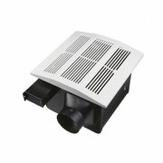 AMERICAN IMAGINATIONS 10.3 in. x 10.3 in. x 7.99 in. Rectangle Bathroom Exhaust Fan in Plastic-Stainless Steel AI-37304
